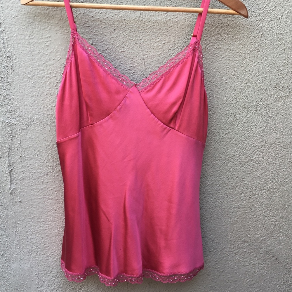 Beaded silk cami